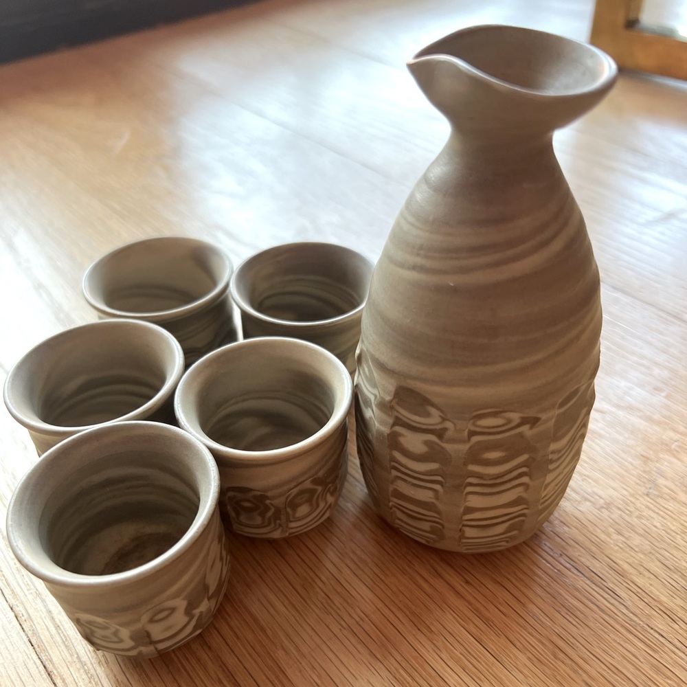 Japanese vintage Ceramic Sake Set
